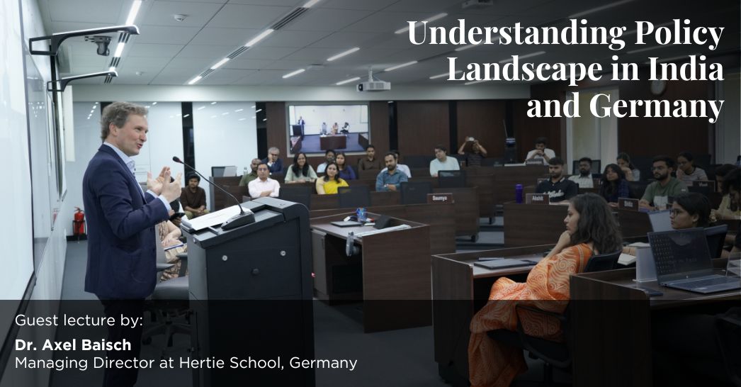 Dr. Axel Baisch - Understanding Policy Landscape in India and Germany